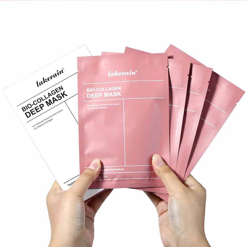 Bio-Collagen Real Deep Mask Supplement Collagen Hydrating Overnight Hydrogel Mask Elasticity Improvement Pore Minimizing Firming liteogstort.no