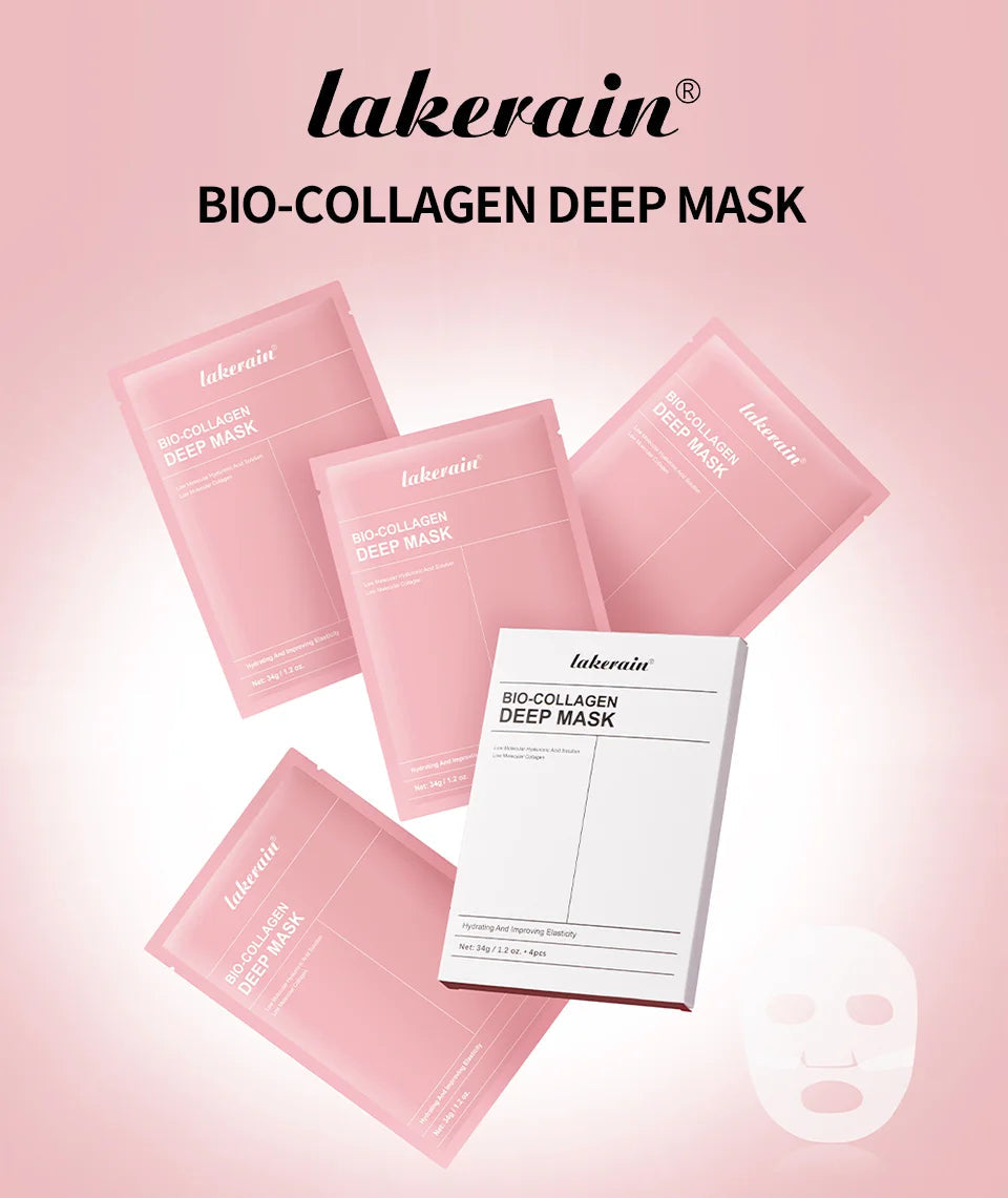 Bio-Collagen Real Deep Mask Supplement Collagen Hydrating Overnight Hydrogel Mask Elasticity Improvement Pore Minimizing Firming liteogstort.no