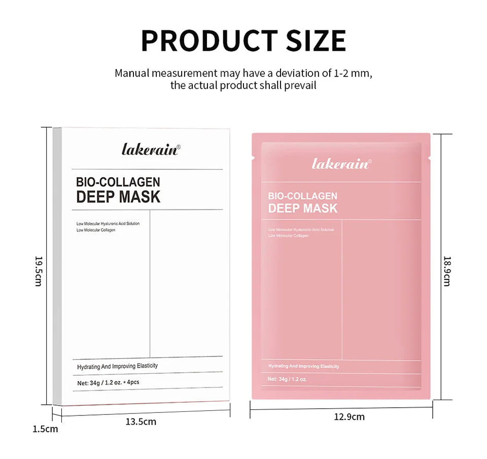 Bio-Collagen Real Deep Mask Supplement Collagen Hydrating Overnight Hydrogel Mask Elasticity Improvement Pore Minimizing Firming liteogstort.no