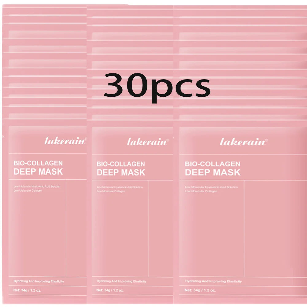 Bio-Collagen Real Deep Mask Supplement Collagen Hydrating Overnight Hydrogel Mask Elasticity Improvement Pore Minimizing Firming liteogstort.no
