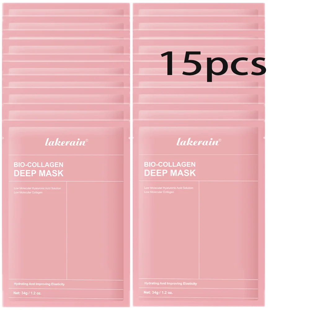 Bio-Collagen Real Deep Mask Supplement Collagen Hydrating Overnight Hydrogel Mask Elasticity Improvement Pore Minimizing Firming liteogstort.no