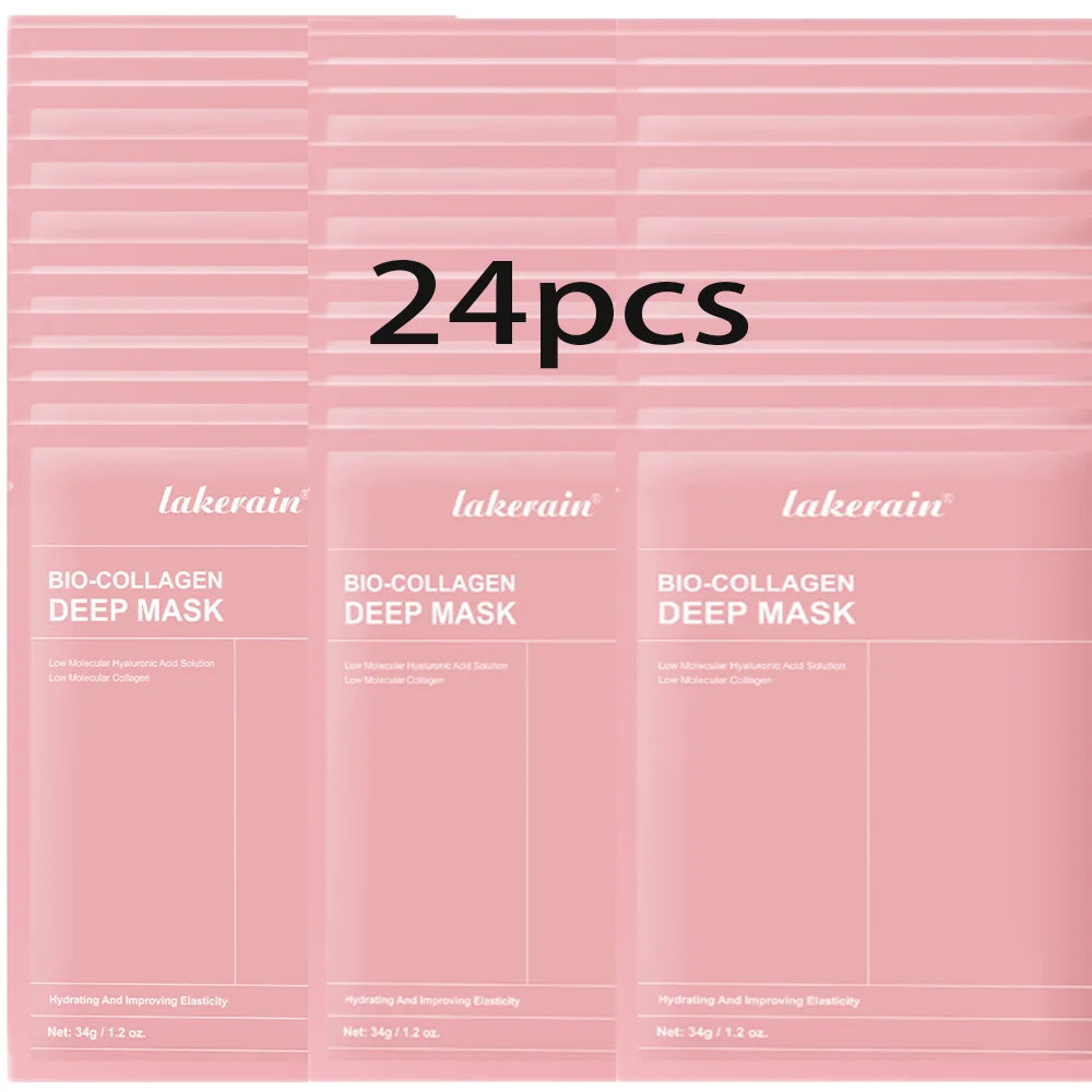 Bio-Collagen Real Deep Mask Supplement Collagen Hydrating Overnight Hydrogel Mask Elasticity Improvement Pore Minimizing Firming liteogstort.no