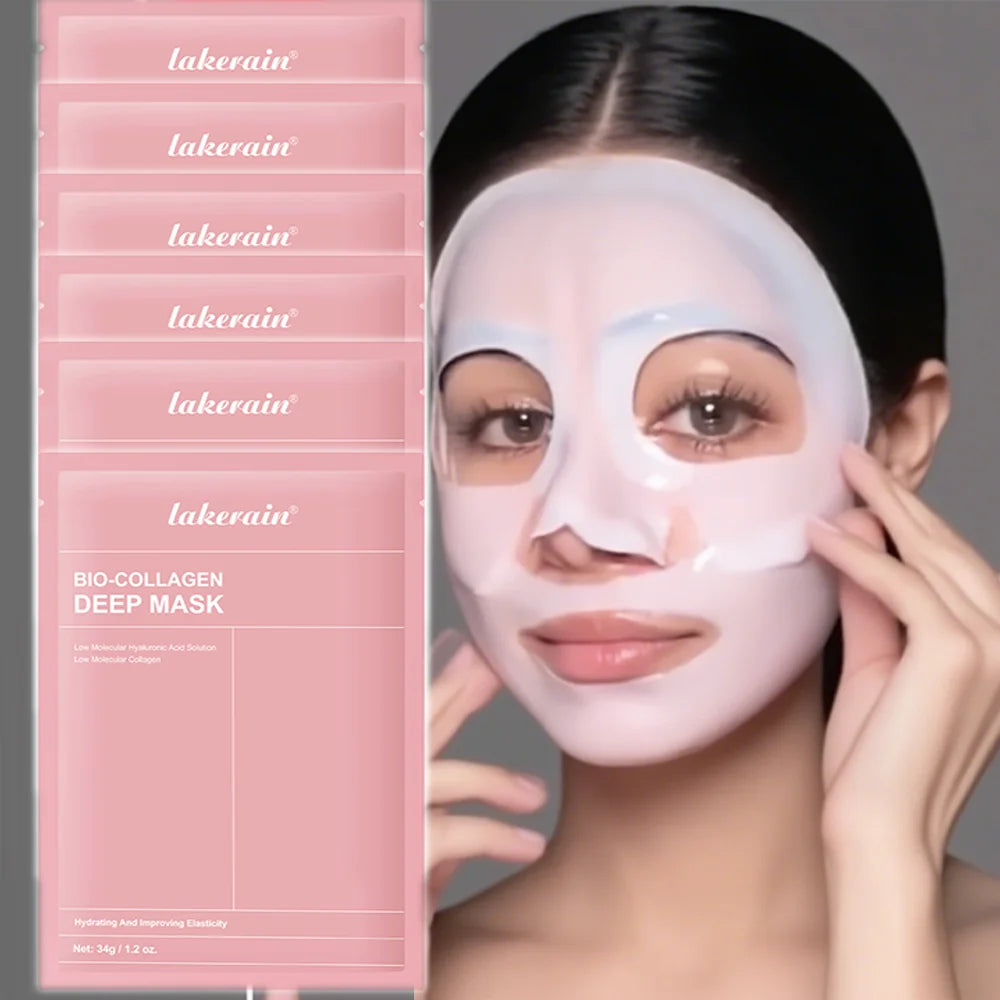 Bio-Collagen Real Deep Mask Supplement Collagen Hydrating Overnight Hydrogel Mask Elasticity Improvement Pore Minimizing Firming liteogstort.no