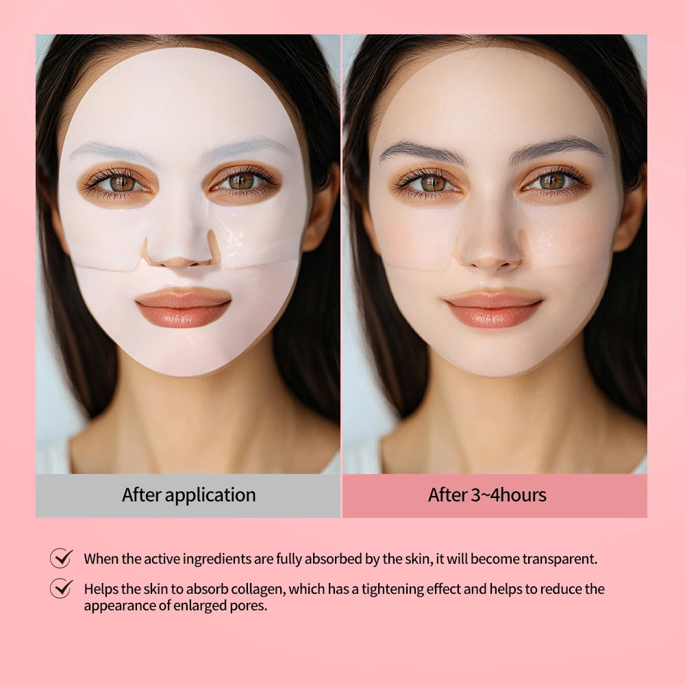 Bio-Collagen Real Deep Mask Supplement Collagen Hydrating Overnight Hydrogel Mask Elasticity Improvement Pore Minimizing Firming liteogstort.no