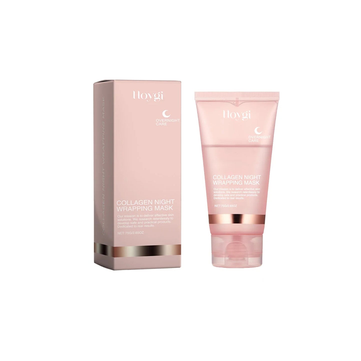 Collagen Peel-off Mask Deep Hydrating Fade Fine Lines Firming Shrink Pores Brightening Overnight Wrapping Mask Face Skin Care liteogstort.no