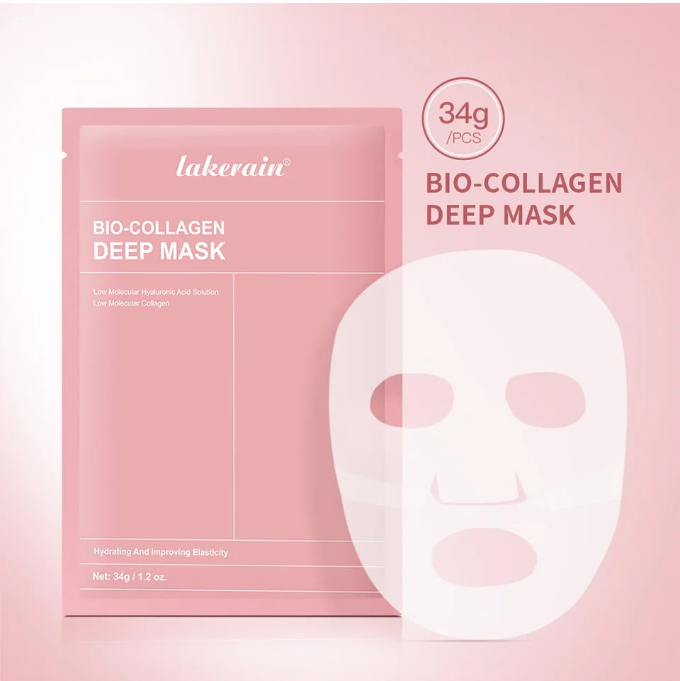 Bio-Collagen Real Deep Mask Supplement Collagen Hydrating Overnight Hydrogel Mask Elasticity Improvement Pore Minimizing Firming liteogstort.no