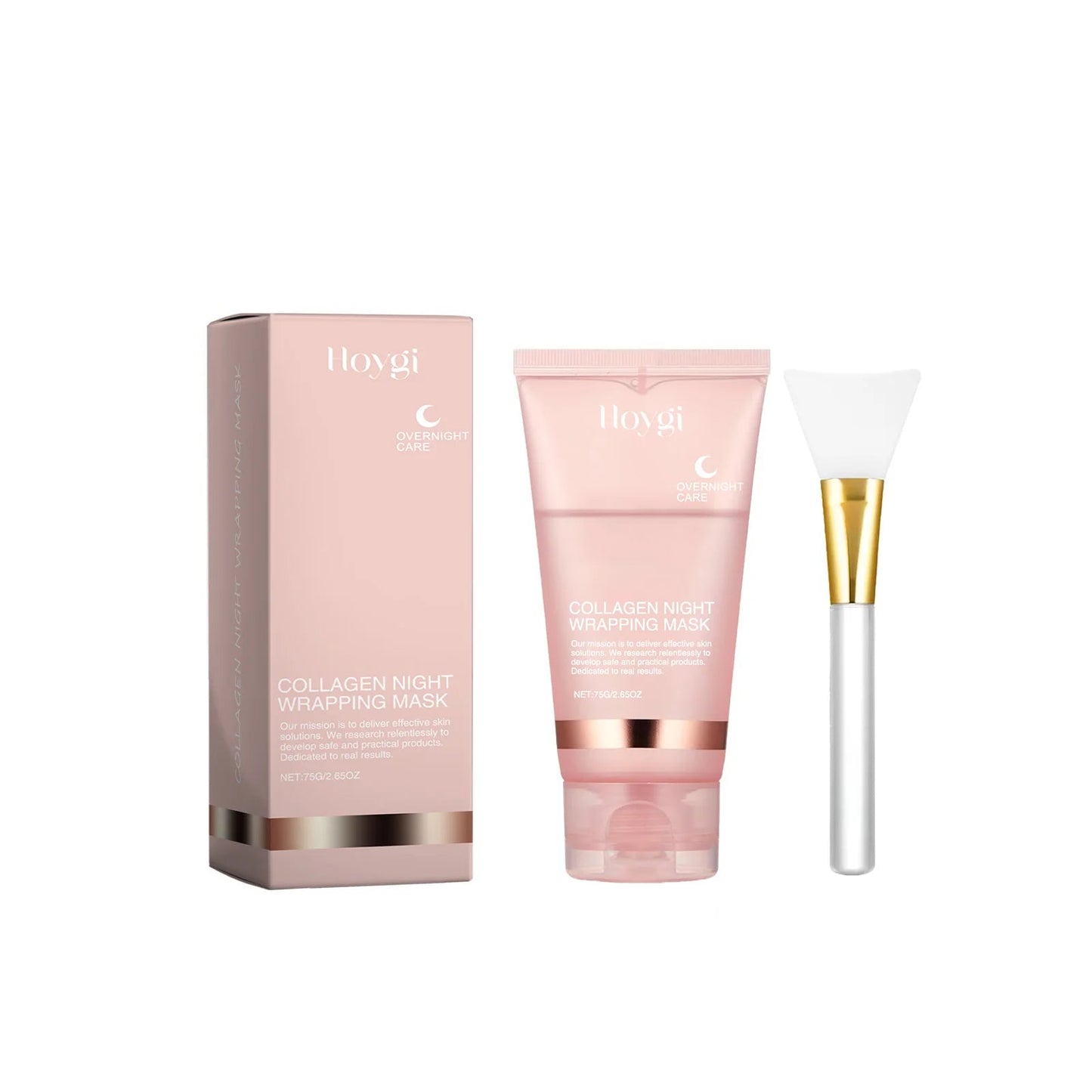 Collagen Peel-off Mask Deep Hydrating Fade Fine Lines Firming Shrink Pores Brightening Overnight Wrapping Mask Face Skin Care liteogstort.no