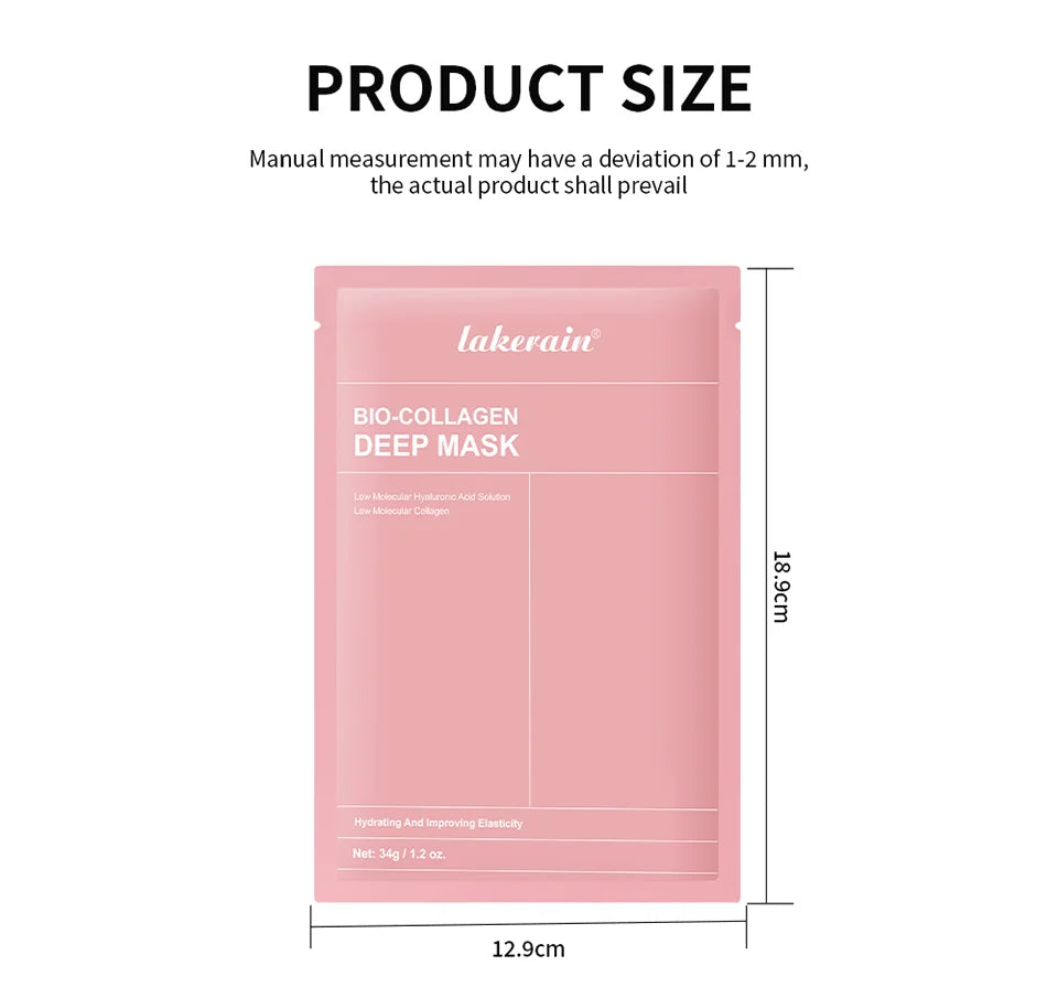 Bio-Collagen Real Deep Mask Supplement Collagen Hydrating Overnight Hydrogel Mask Elasticity Improvement Pore Minimizing Firming liteogstort.no