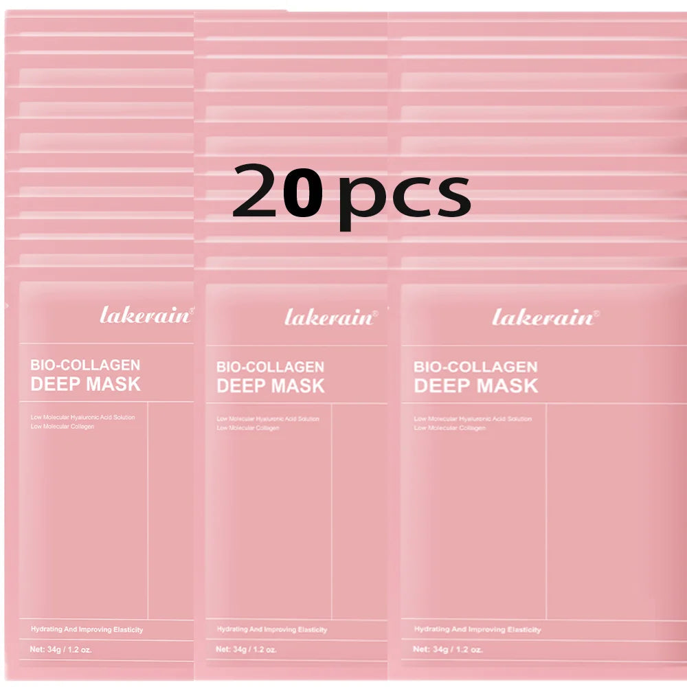Bio-Collagen Real Deep Mask Supplement Collagen Hydrating Overnight Hydrogel Mask Elasticity Improvement Pore Minimizing Firming liteogstort.no