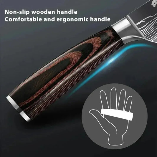 Håndtaket til damaskus kniv