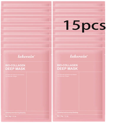 Bio-Collagen Real Deep Mask Supplement Collagen Hydrating Overnight Hydrogel Mask Elasticity Improvement Pore Minimizing Firming liteogstort.no