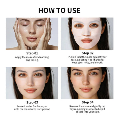 Bio-Collagen Real Deep Mask Supplement Collagen Hydrating Overnight Hydrogel Mask Elasticity Improvement Pore Minimizing Firming liteogstort.no
