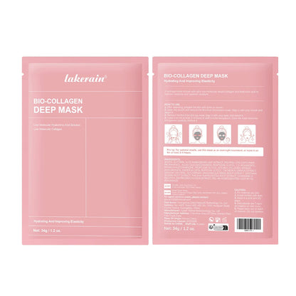 Bio-Collagen Real Deep Mask Supplement Collagen Hydrating Overnight Hydrogel Mask Elasticity Improvement Pore Minimizing Firming liteogstort.no