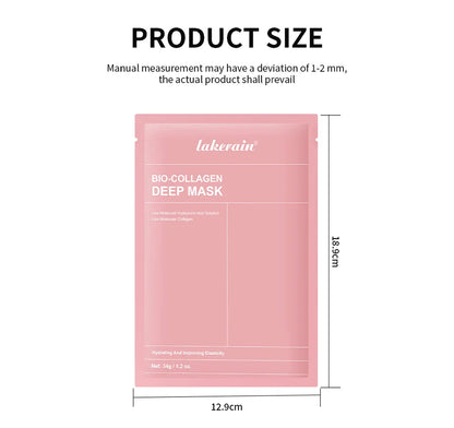 Bio-Collagen Real Deep Mask Supplement Collagen Hydrating Overnight Hydrogel Mask Elasticity Improvement Pore Minimizing Firming liteogstort.no