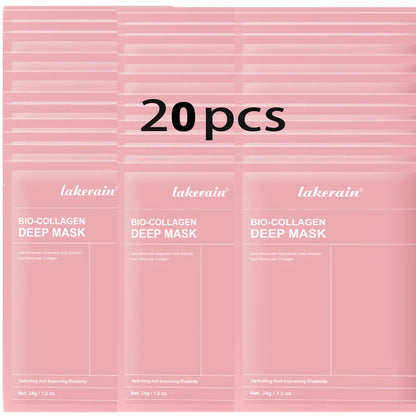 Bio-Collagen Real Deep Mask Supplement Collagen Hydrating Overnight Hydrogel Mask Elasticity Improvement Pore Minimizing Firming liteogstort.no