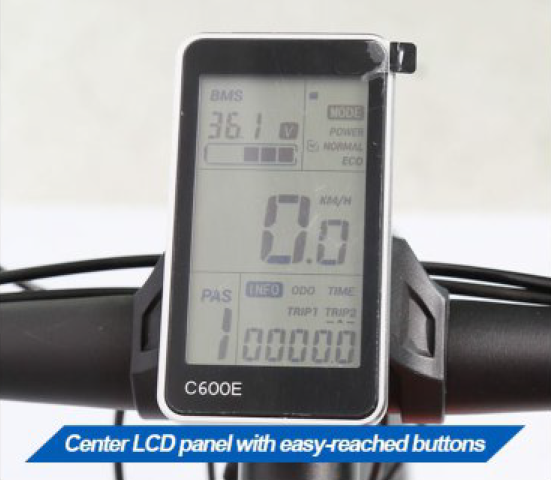 Sykkel med LCD-display