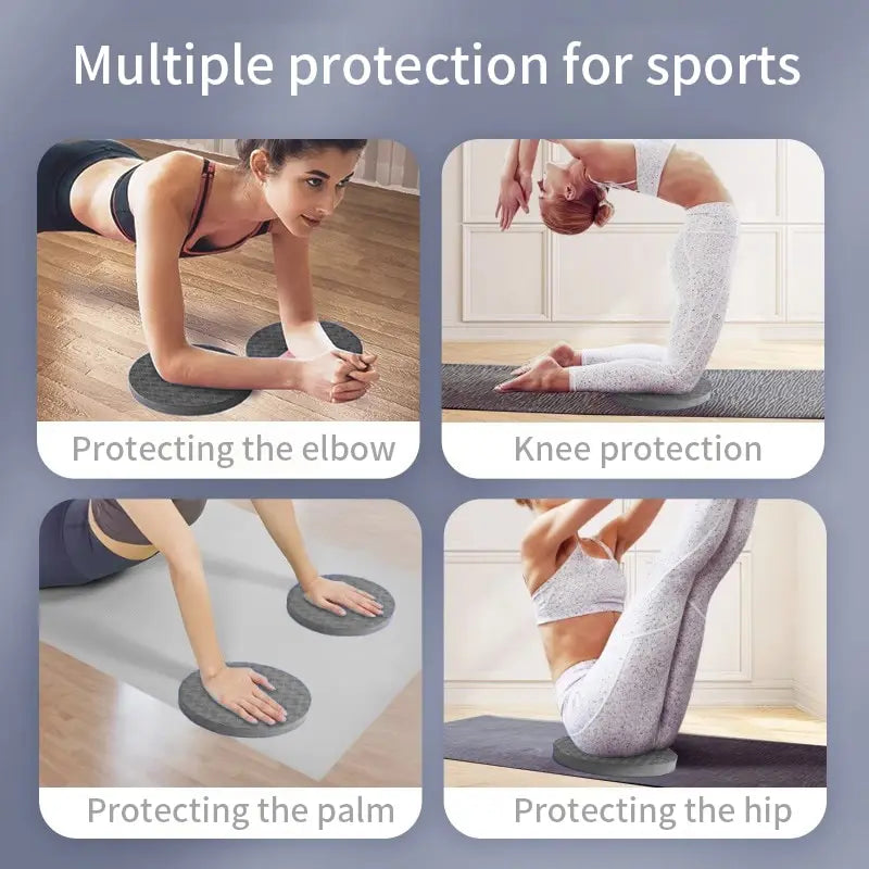 Yoga kne pads vist med forskjellige øvelser